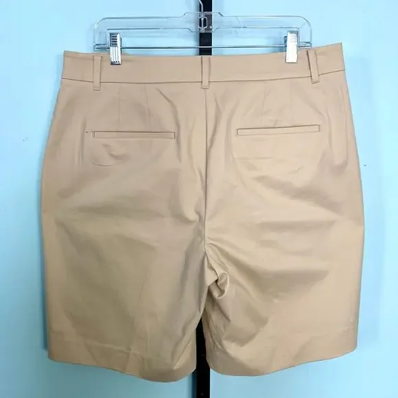 NWT Ann Taylor Curvy Tan Shorts Size 14 - Picture 5 of 5